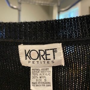 Vintage Koret Petite button up cardigan